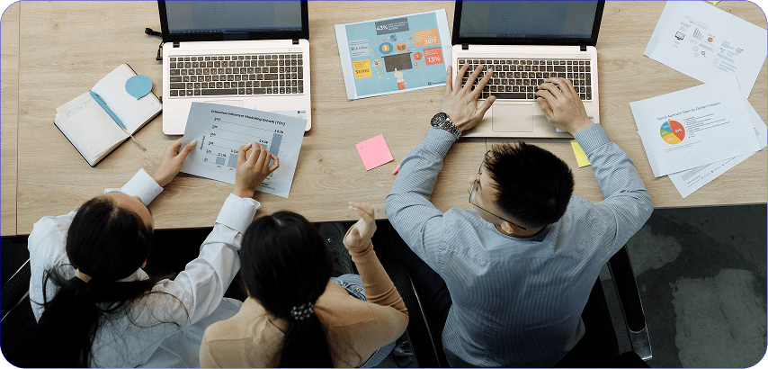 Forward deployed engineers collaborating over workflows and adoption metrics